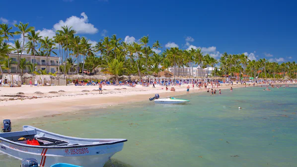 Cabeza de Toro Beach near Sunscape Coco Punta Cana with white sand shoreline and tropical ocean views