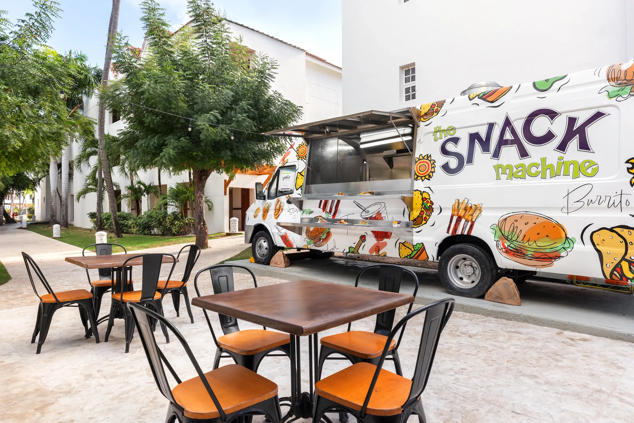 The Snack Machine at Sunscape Coco Punta Cana featuring quick grab-and-go snacks, casual counter service, and a fun relaxed atmosphere.